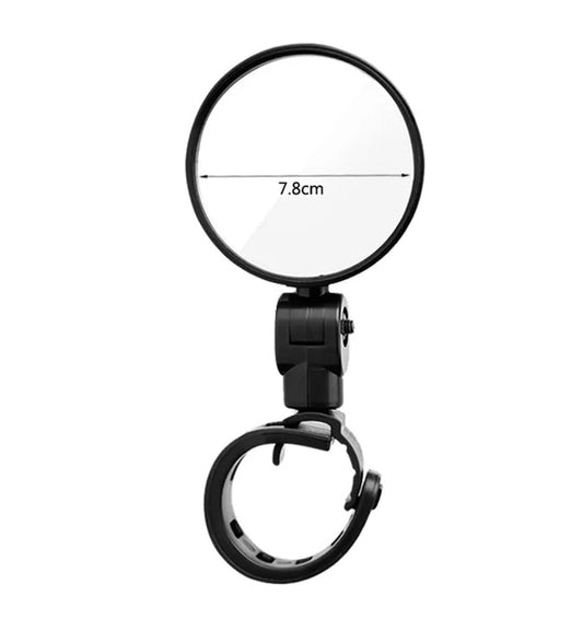 2-Piece Bicycle Rearview Mirrors | 360° Rotation Adjustable PMD & E-Bike Mirrors