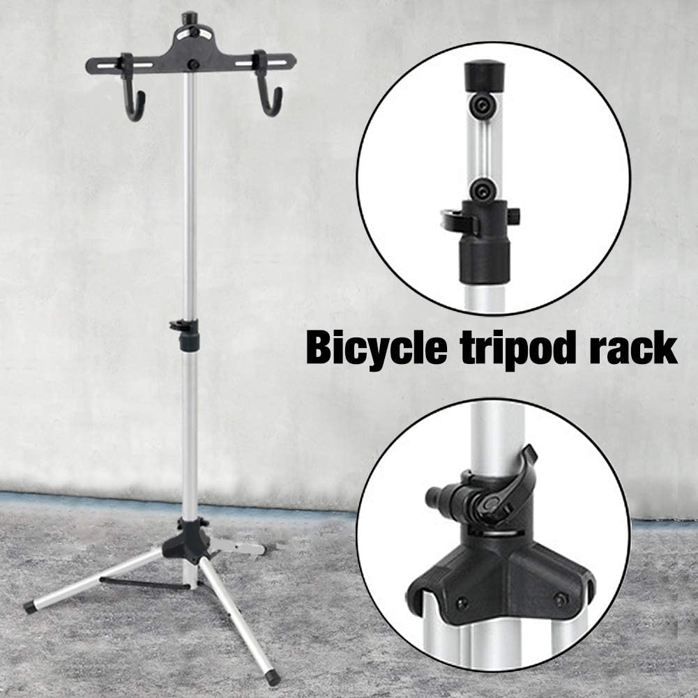 Pro-Light Adjustable Bicycle Repair Stand – 30kg Capacity Portable Maintenance & Cleaning Tripod