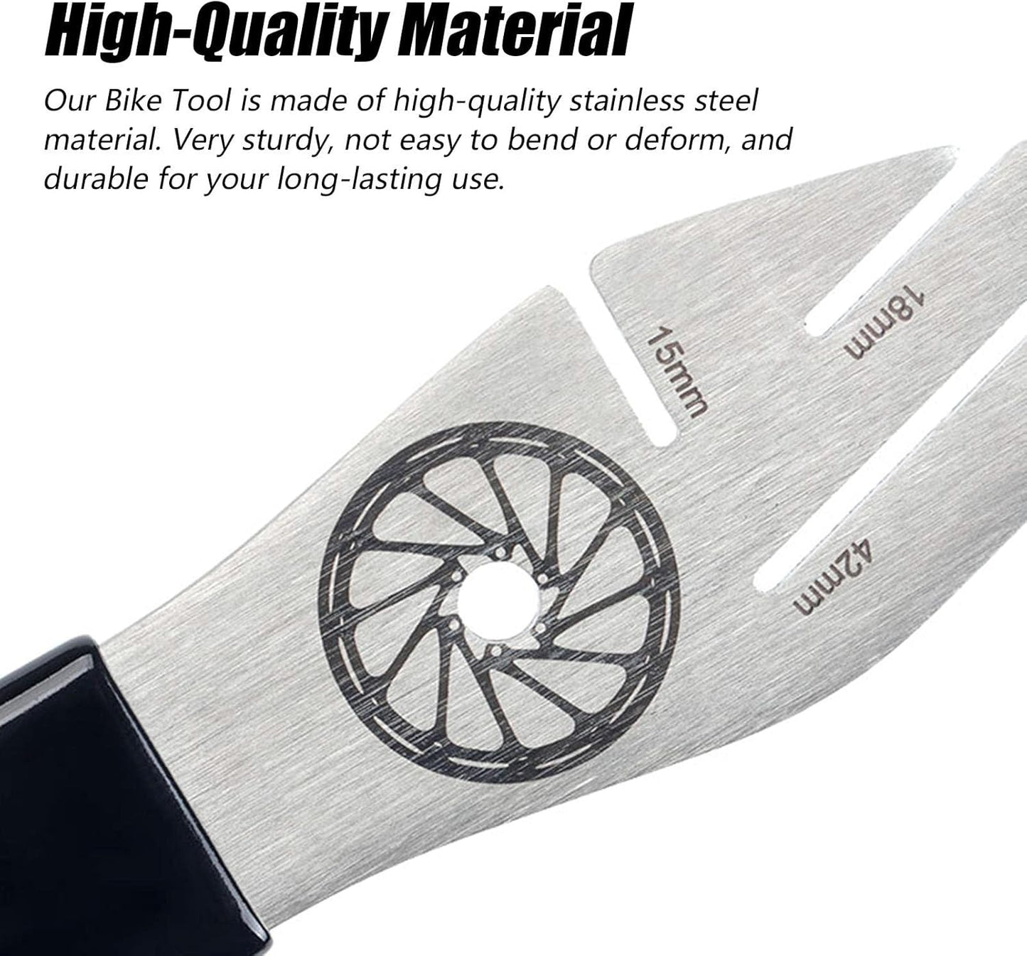 Professional Disc Brake Rotor Correction Tool – 3-Slot Stainless Steel Truing Wrench