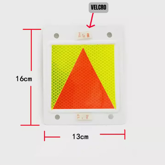 3M Diamond Grade Car P-Plates (2pcs) – High-Visibility Reflective Velcro Probation Plates for Class 3