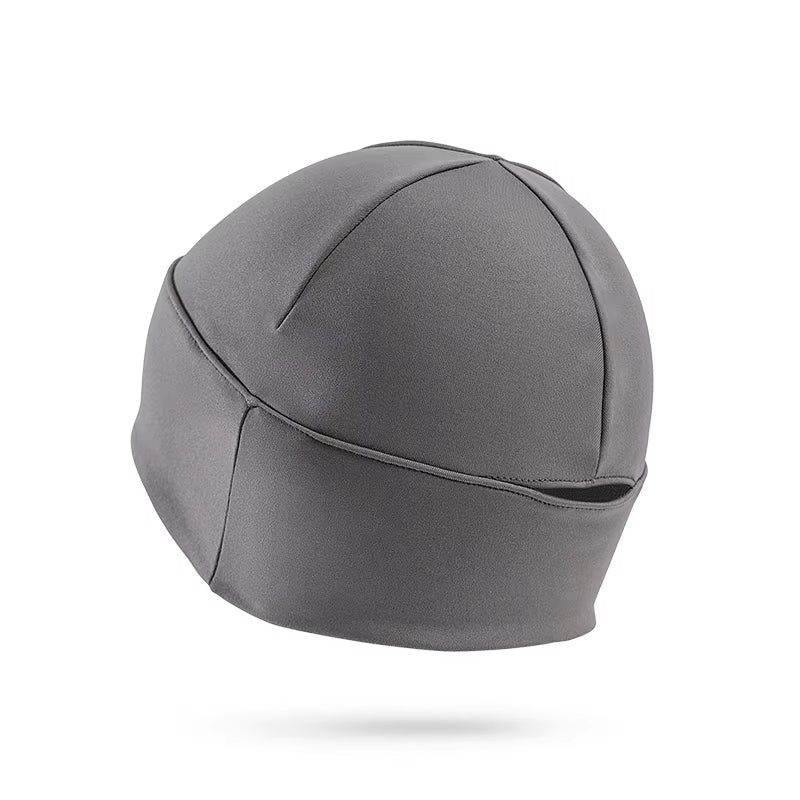 Skull Cap with Ponytail Hole Braid Hole Head Cap Winter Running Beanie Hat Cold Weather Sports