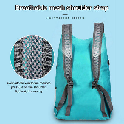 20L Ultralight Foldable Backpack – Packable Waterproof Nylon Daypack for Hiking & Travel
