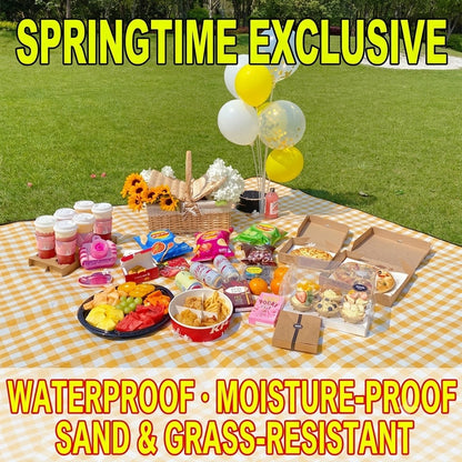 Large Waterproof Picnic Mat 200×200cm Leisure Sheet for 6-8 People Ultralight Foldable