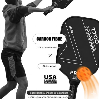 T700 Pro Carbon Fiber Pickleball Paddle – 250g Professional Grade Frosted Surface Racquet