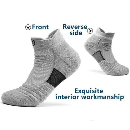 5 Pairs Elite Performance Sport Socks – Breathable Cushioned Athletic Socks for Running, Gym & Team Sports