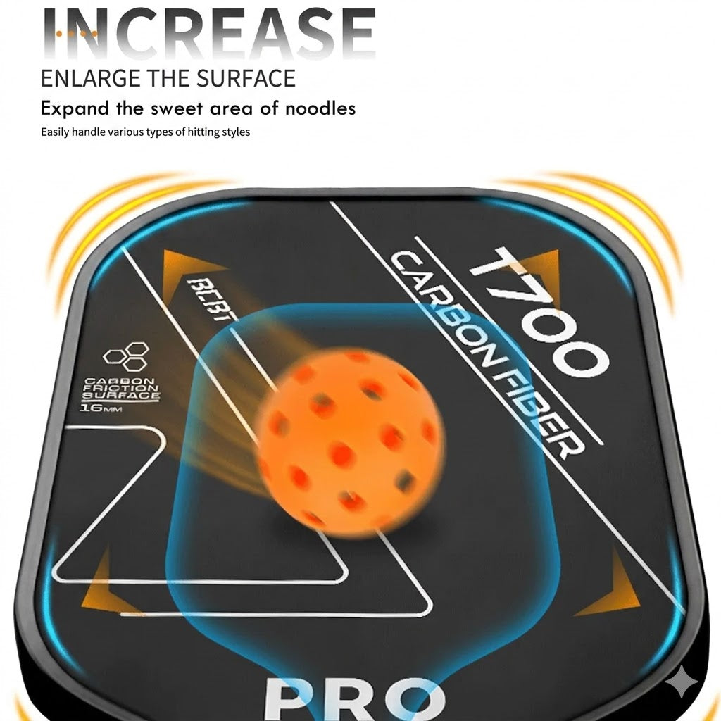 T700 Pro Carbon Fiber Pickleball Paddle – 250g Professional Grade Frosted Surface Racquet