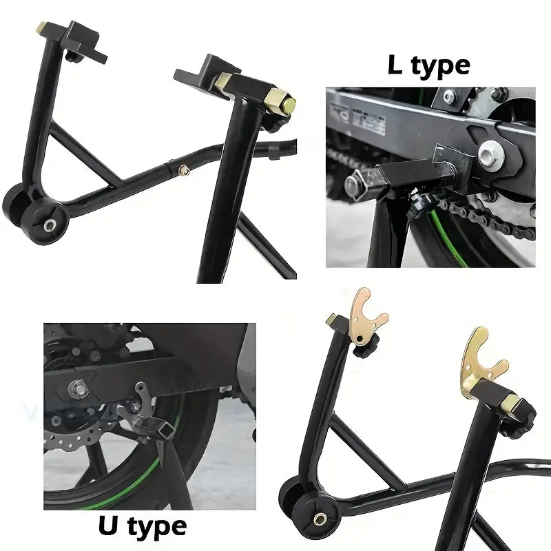 Heavy-Duty Motorcycle Paddock Stand – The "No-Wobble" Wheel Lift