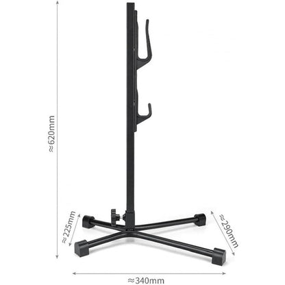 Tree-Shape Bicycle Maintenance Stand | Dual-Hook Vertical Storage & Repair Rack