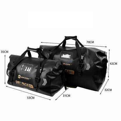 MARJAQE Waterproof Motorcycle Duffle Bag – 50L/80L Heavy-Duty Luggage for Road Trips & Adventure