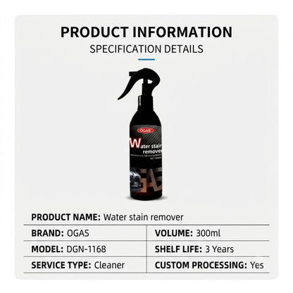 Water Stain Remover Water Stain Remover (300ml) – Powerful Auto Glass & Car Paint Cleaner with Free Microfiber Towel0ml)  Car Paint & Auto Glass Cleaner