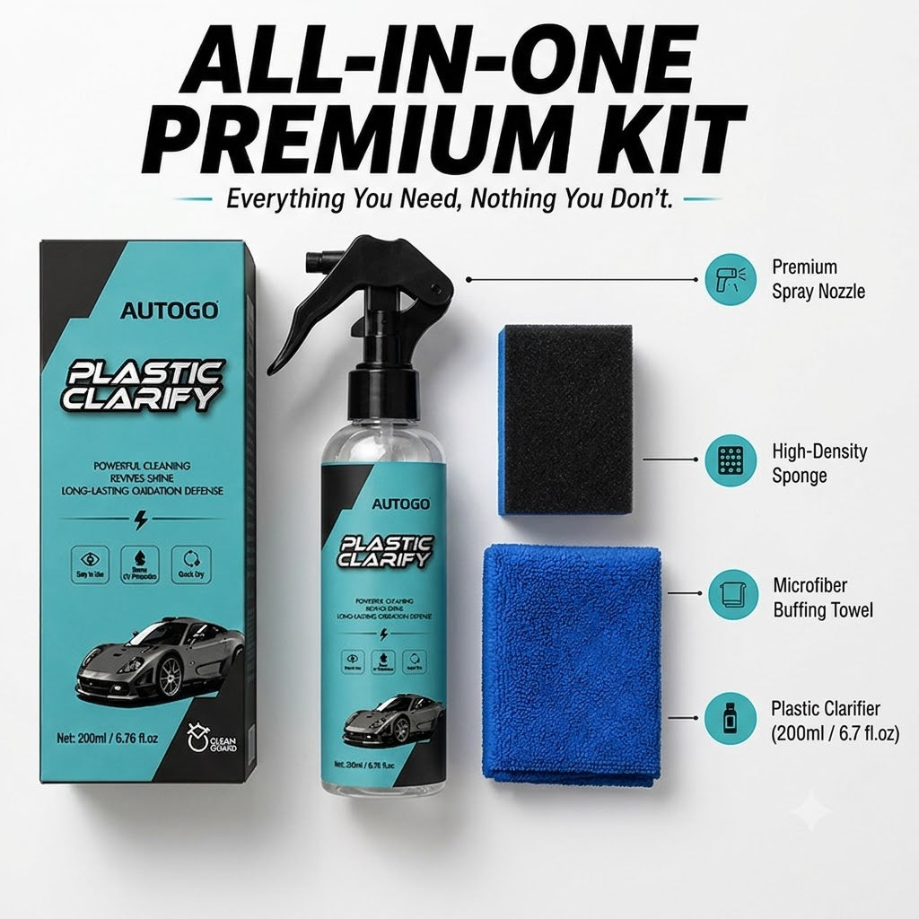 120ML Plastic Clarify For Car Plastic Restorer Auto Plastics Clarify for Interiors Cleaner