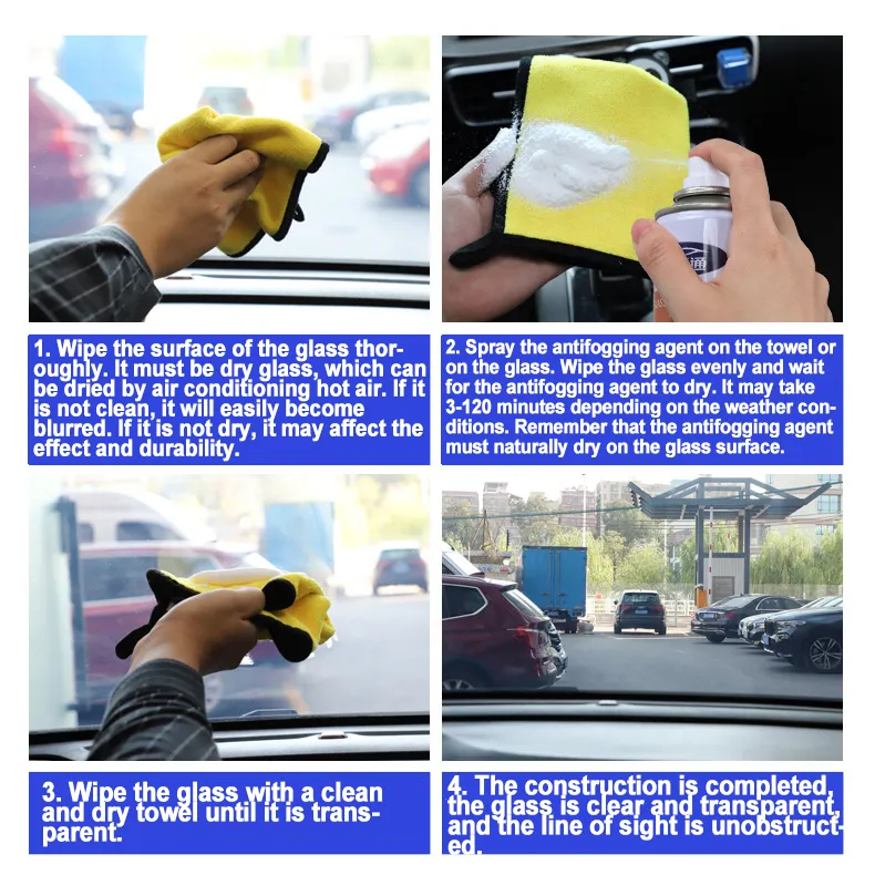 Jiuniuxing Rain Repellent & Anti-Fog Spray | 60-Day High-Visibility Glass Coating (300ML)