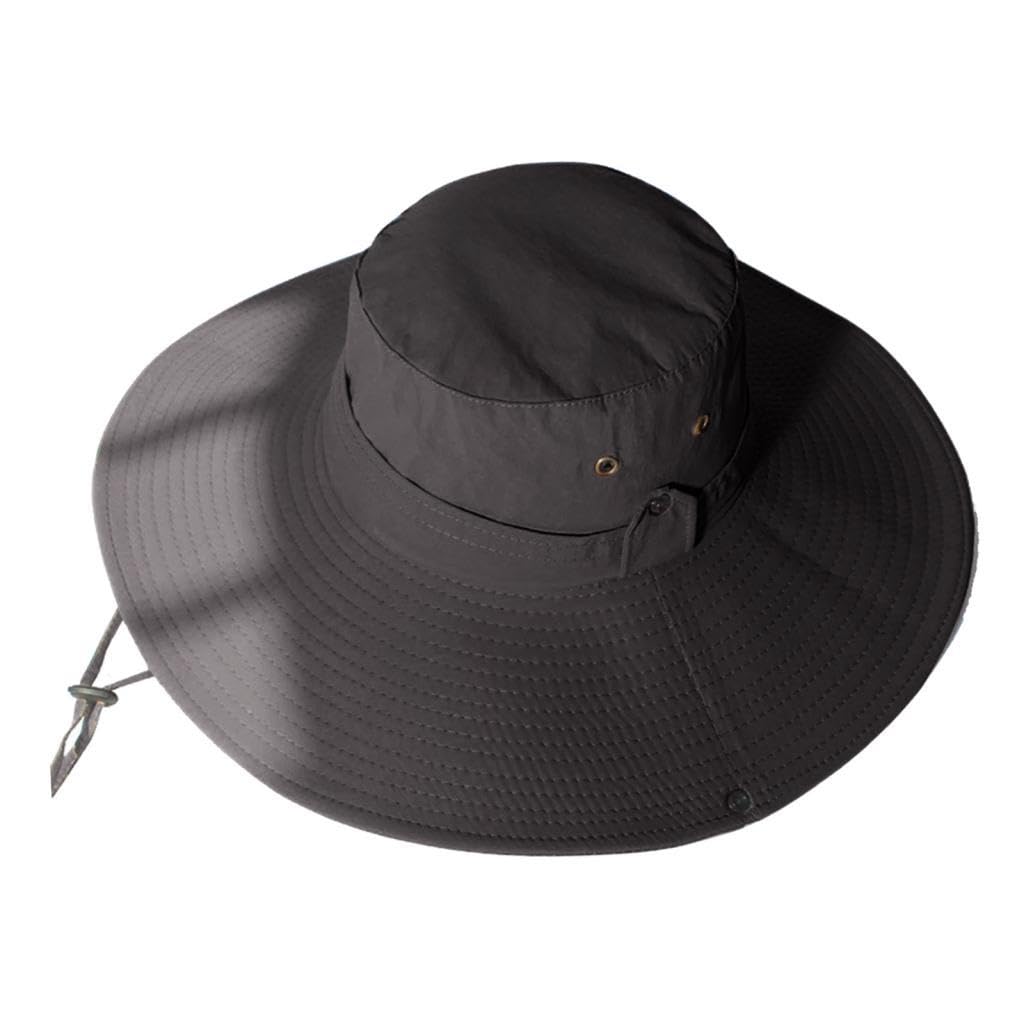 12cm Wide Brim Bucket Hat Sunscreen Holidays Hiking Outdoor Sports Cycling Fishing