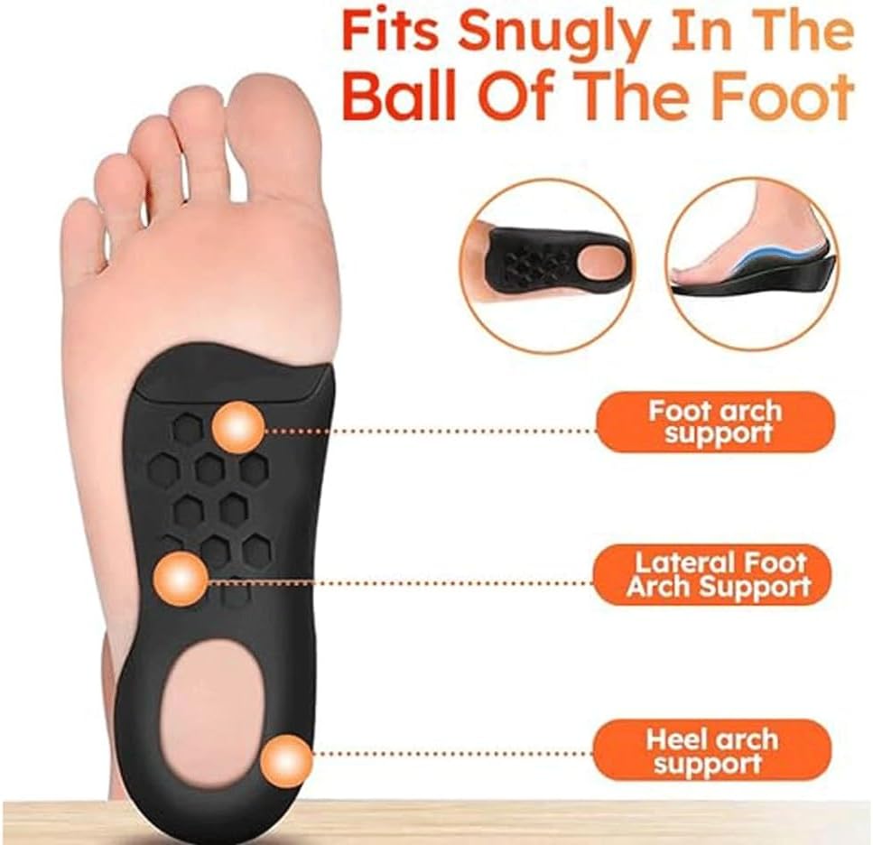 Orthotic Arch Support Insoles for Flat Feet & Plantar Fasciitis