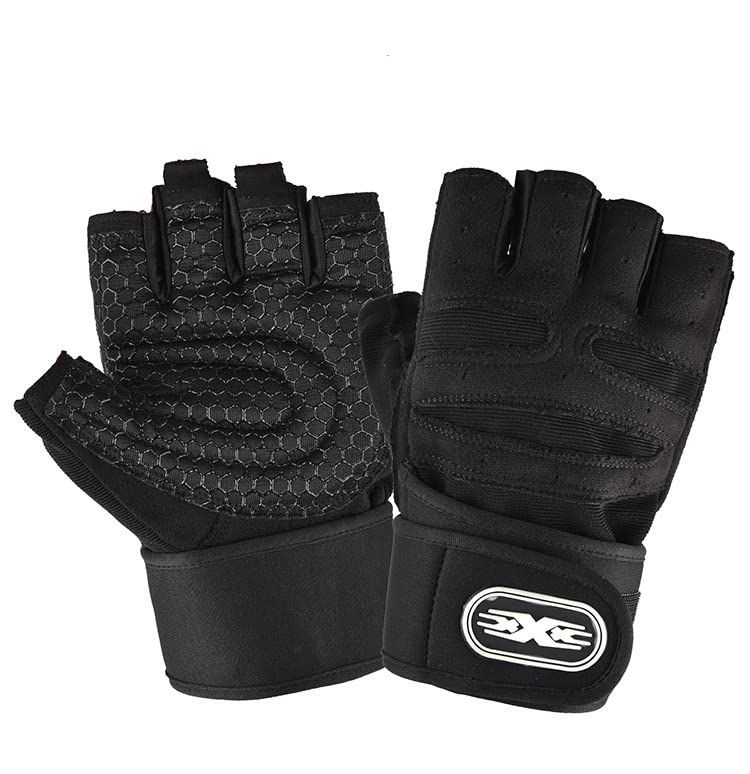 Pro-Grip Weightlifting Gym Gloves – Heavy-Duty Wrist Support & 3mm Padded Palm Protection