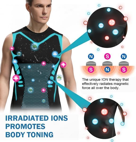Ionic Shaping Vest – Premium Men's Compression Singlet & Body Toning Tank Top