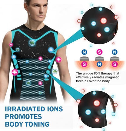 Ionic Shaping Vest – Premium Men's Compression Singlet & Body Toning Tank Top