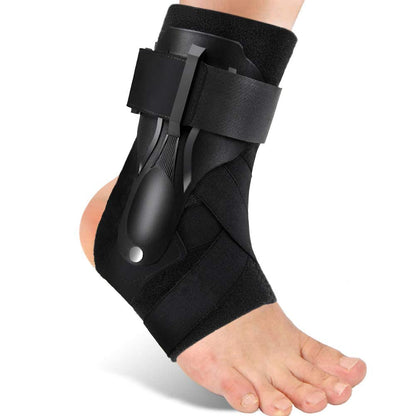 Pro-Hybrid Ankle Stabilizer | Rigid Plate & Spring Steel Support for High-Impact Sports
