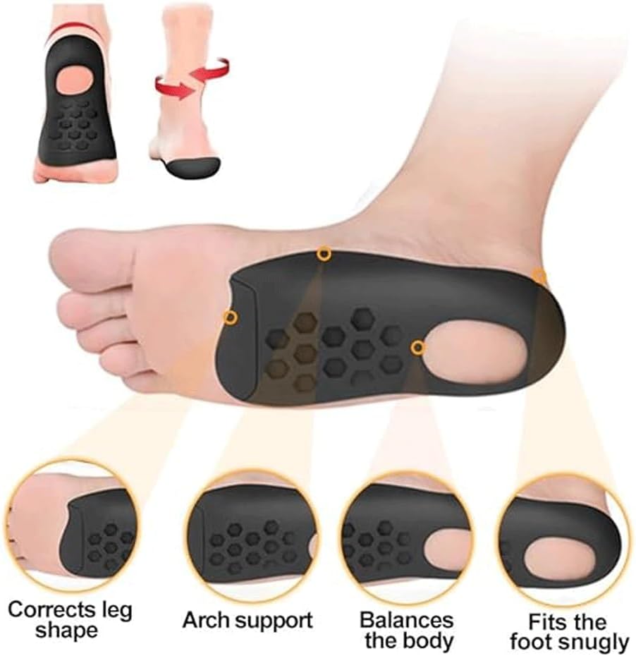 Orthotic Arch Support Insoles for Flat Feet & Plantar Fasciitis