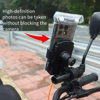 Waterproof Motorcycle Phone Pouch – Touchscreen PVC Case