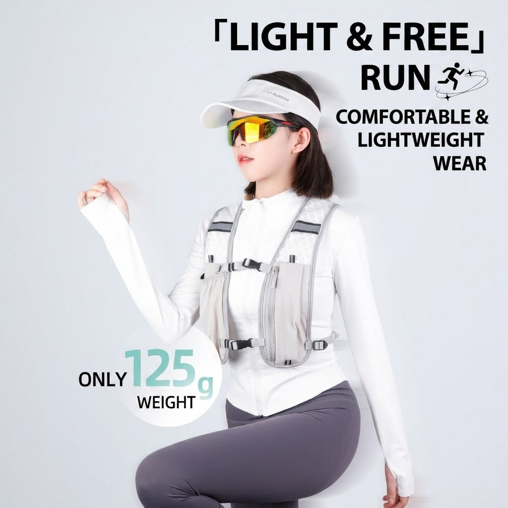 125g Ultra-Light Hydration Vest - Breathable Running Backpack for Trail, Cycling & Hiking