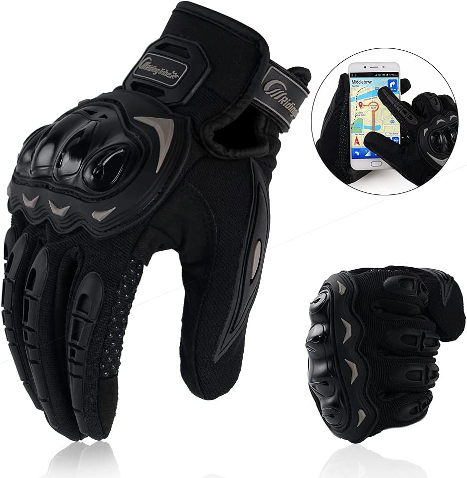 Cool & Protected Motorcycle Gloves – Touchscreen Ready