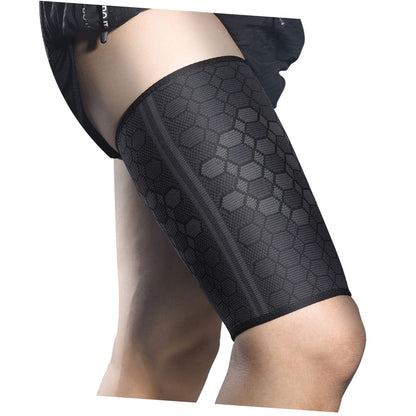 Thigh Compression Support Sleeve - Hamstring & Quad Recovery Wrap for Sports and Injury Prevention