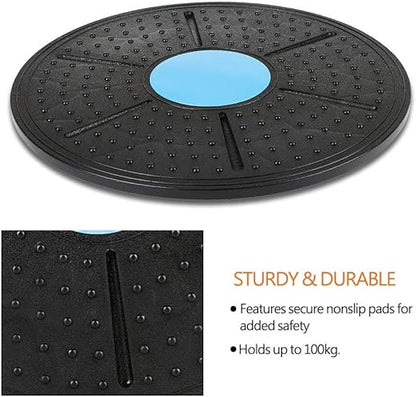 30cm Wobble Balance Board – High-Traction Core Stabilizer & Omnidirectional Agility Training Disk
