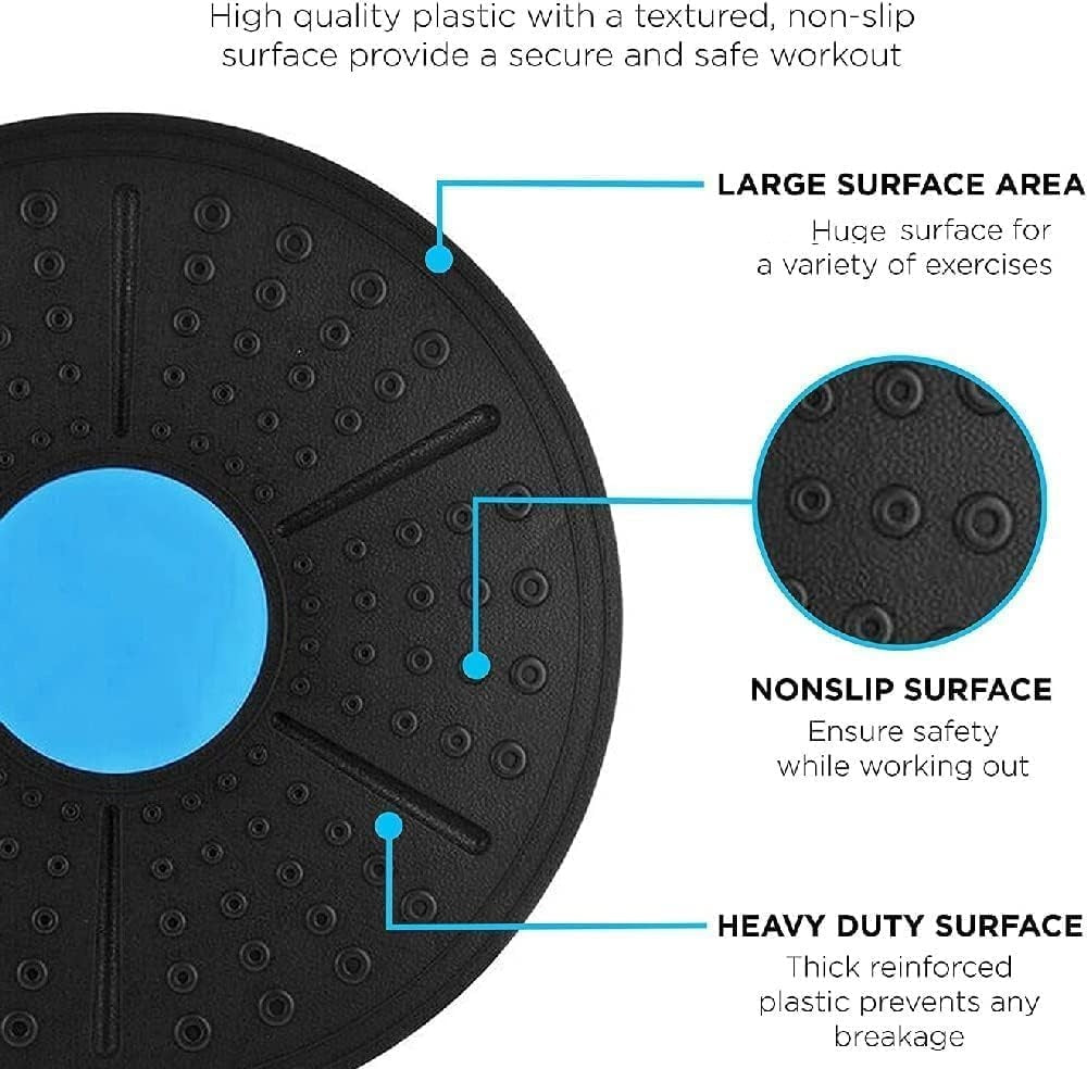 30cm Wobble Balance Board – High-Traction Core Stabilizer & Omnidirectional Agility Training Disk
