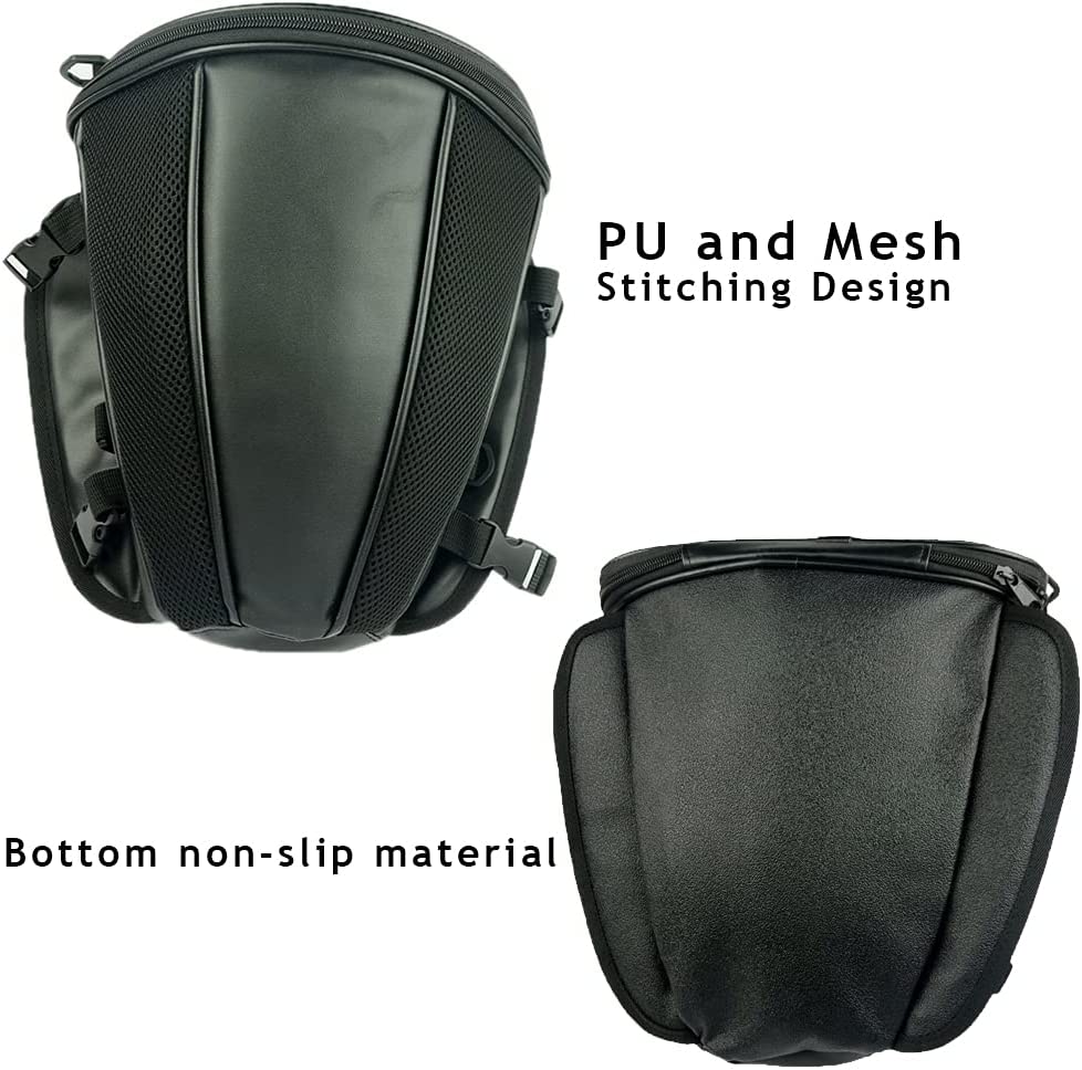 Lightweight Motorcycle Tail Bag – Compact 2L PU Leather Rear Seat Storage