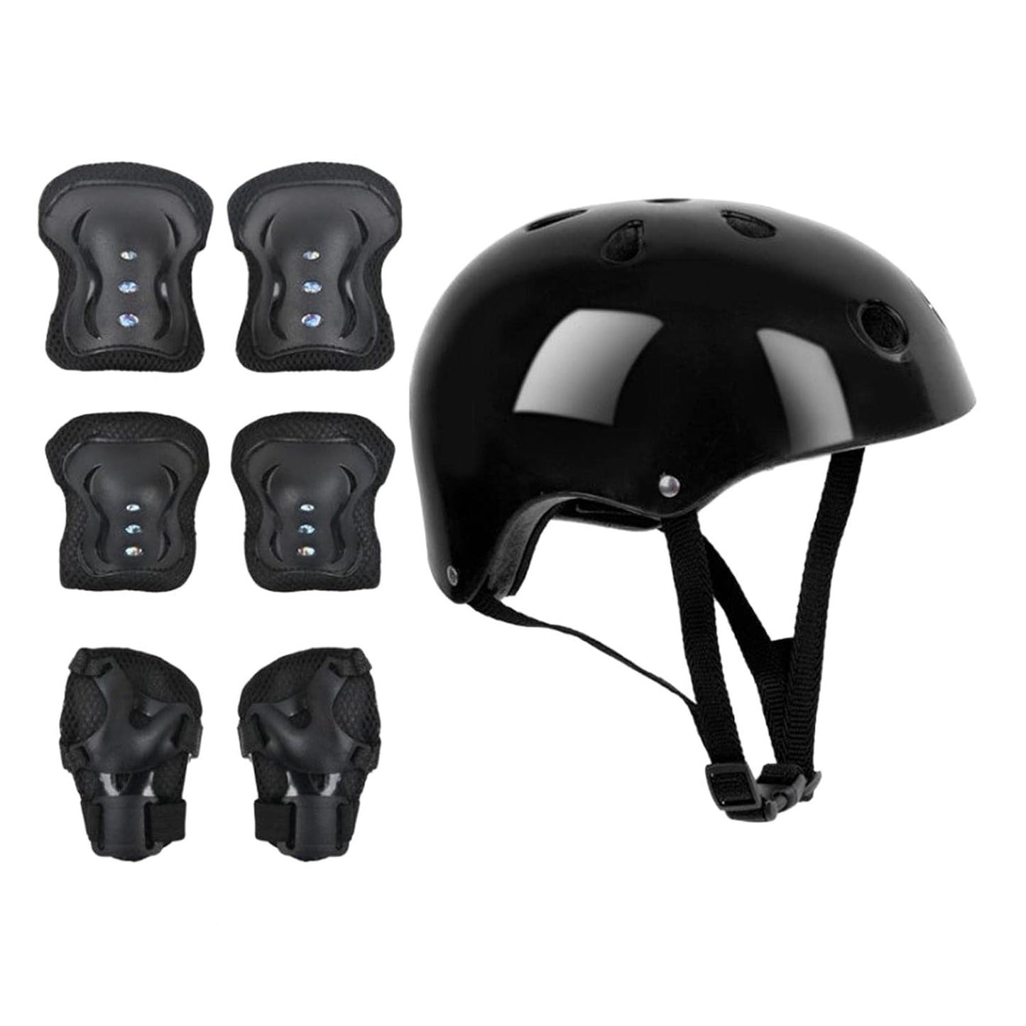 7-Piece Kids Protective Gear Set | Helmet, Knee, Elbow & Wrist Pads for Bike, Skate & Scooter