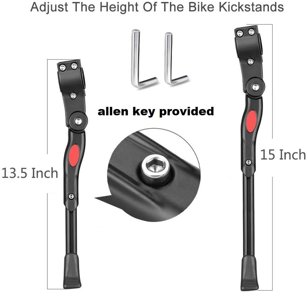 Adjustable Bicycle Kickstand – Heavy Duty Aluminum Alloy Side Stand