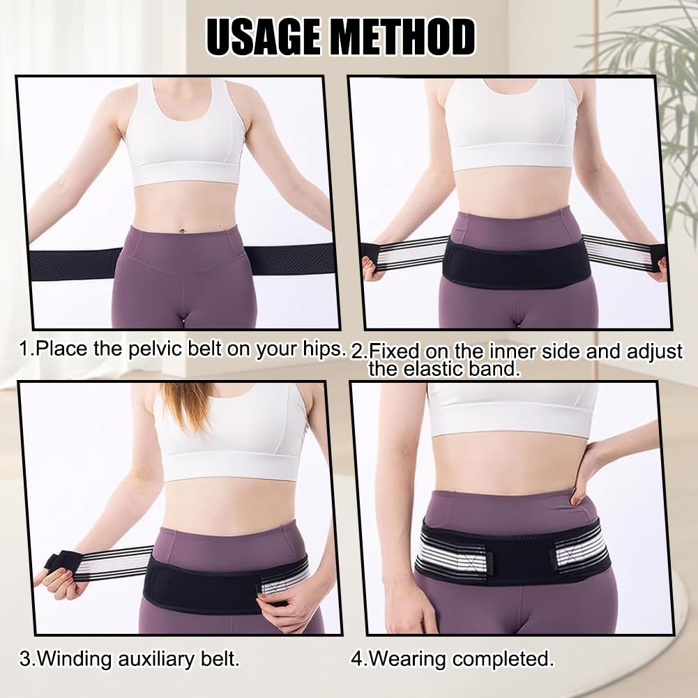 Sacroiliac SI Joint Hip Belt – Sciatica & Lower Back Support