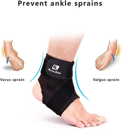 KYNCILOR ONE PCS Ultra-Lightweight Ankle Guard | Breathable Compression Support with Adjustable Elastic Straps