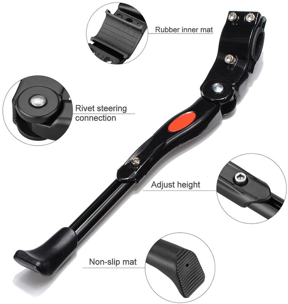 Adjustable Bicycle Kickstand – Heavy Duty Aluminum Alloy Side Stand