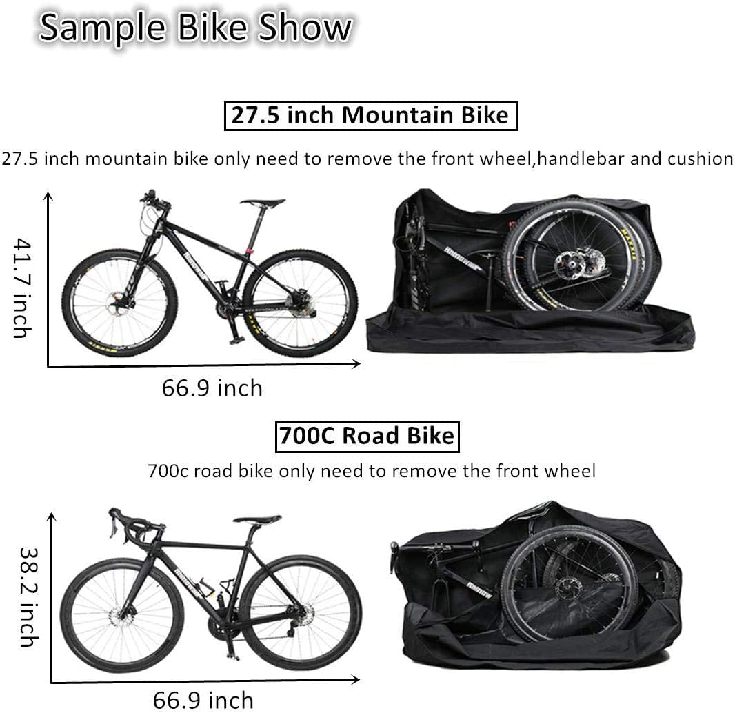 T2P Rhinowalk Heavy-Duty Bicycle Carry Bag | For MTB & 700C Road Bikes