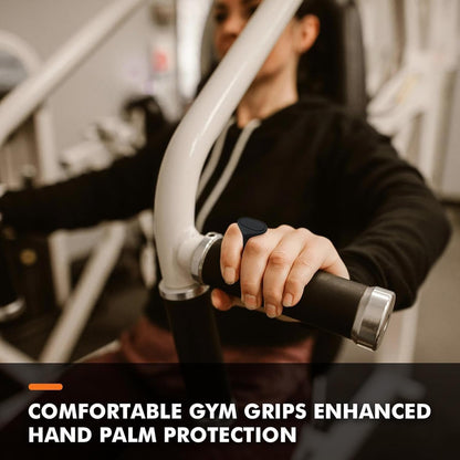 T2P 2 Pcs Anti-Slip Workout Grips Ergonomic Silicone Gym Gloves Palm Protection Weight Lifting