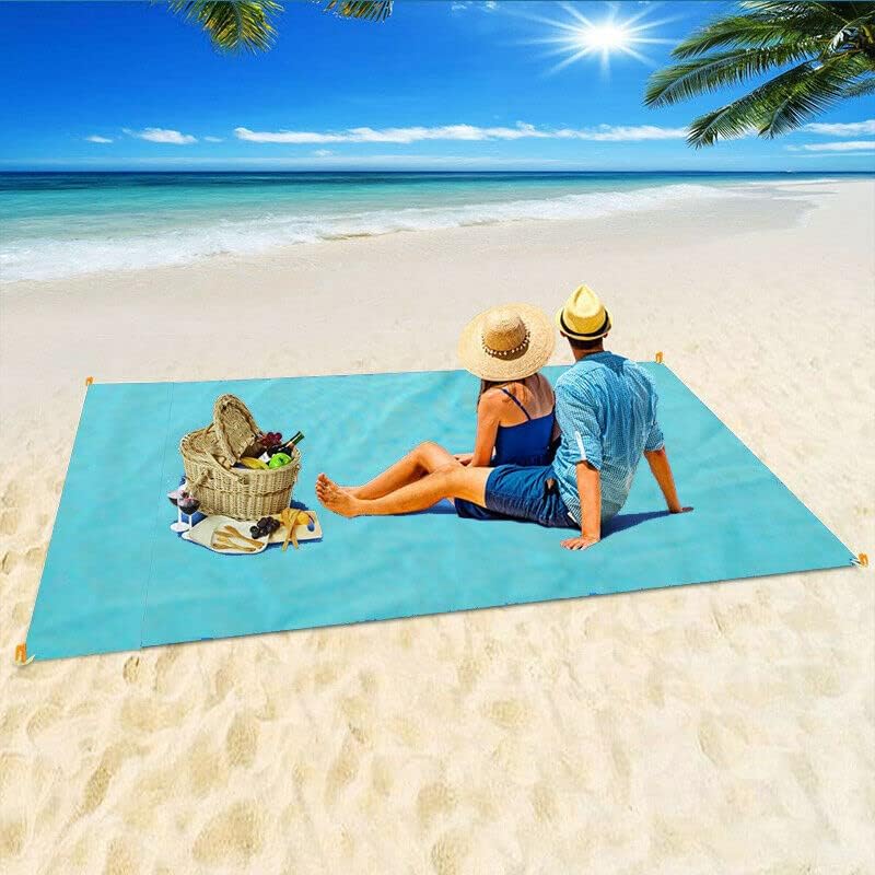 Sand-Free Beach Mat | 200cm x 200cm Large Sand Proof Outdoor Blanket