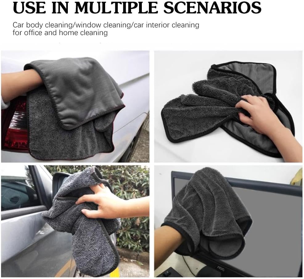 T2P Extra Large Absorbant Monster Microfibre Towel – Ultra Thick Professional Car Wash & Bike Detailing Drying Cloth