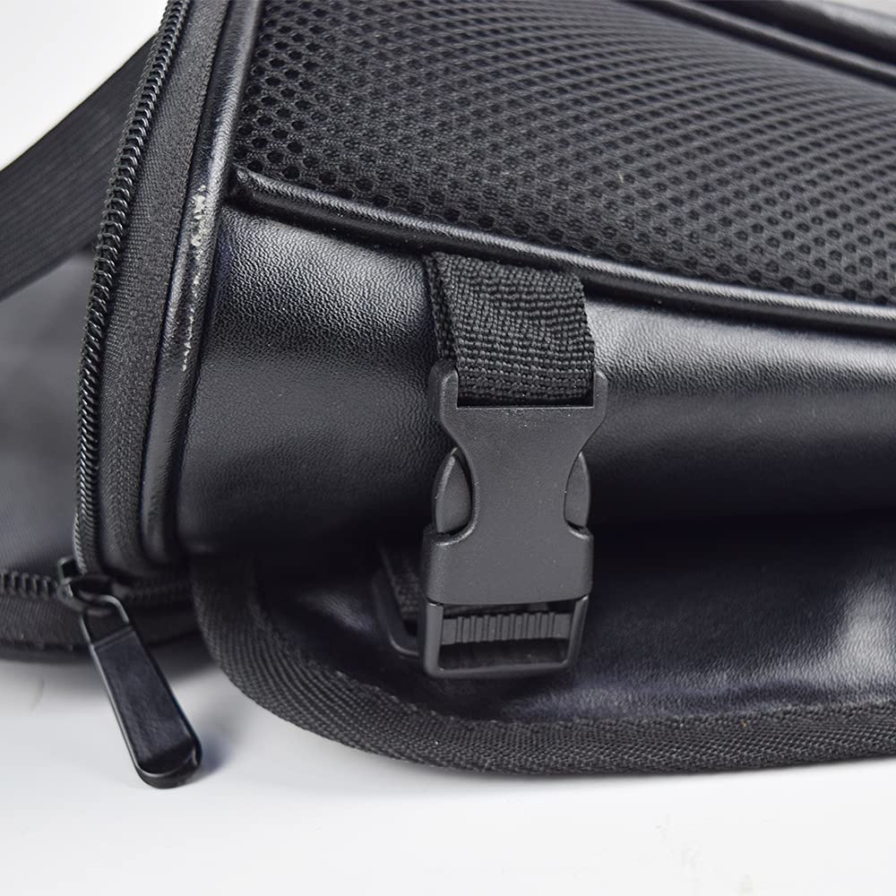 Lightweight Motorcycle Tail Bag – Compact 2L PU Leather Rear Seat Storage