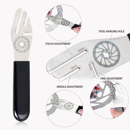 Professional Disc Brake Rotor Correction Tool – 3-Slot Stainless Steel Truing Wrench