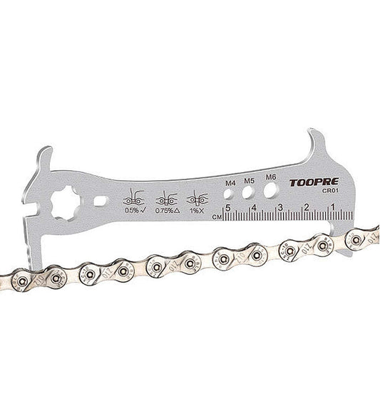 Toopre 5-in-1 Precision Bicycle Chain Checker – Wear Indicator & Multi-Function Gauge Tool