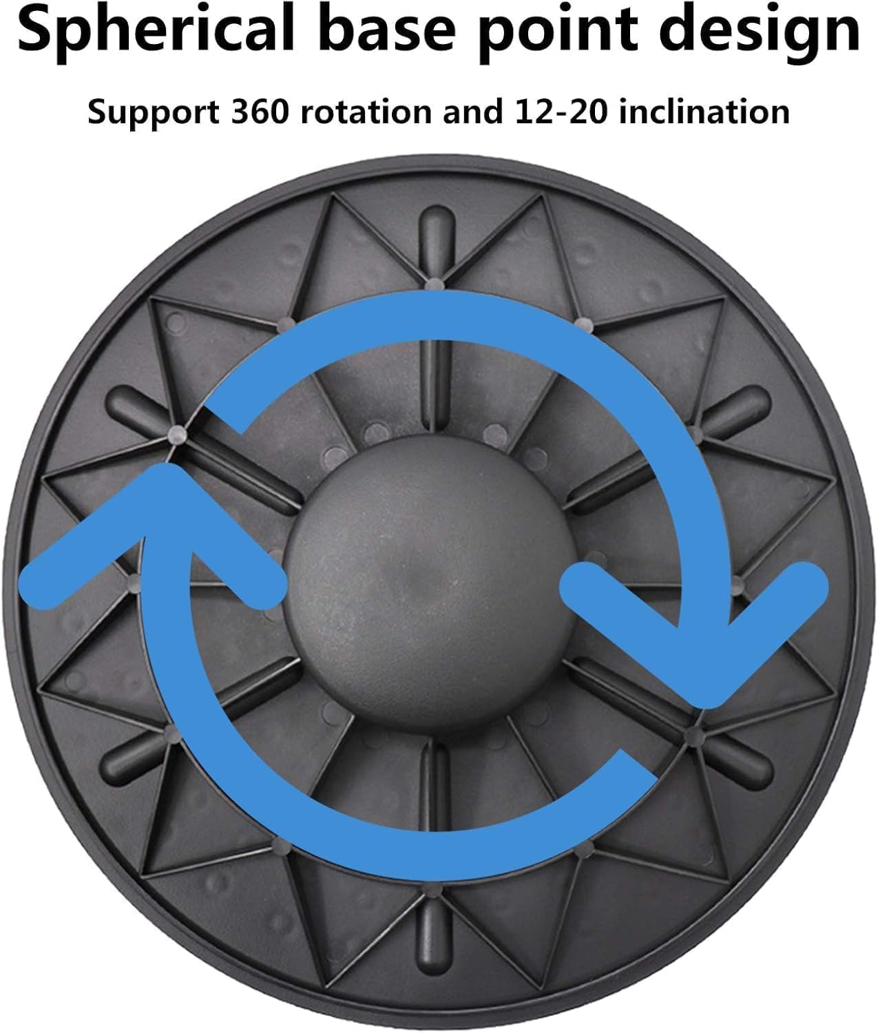 30cm Wobble Balance Board – High-Traction Core Stabilizer & Omnidirectional Agility Training Disk