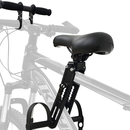 Front-Mount Kids Mountain Bike Seat & Handlebar Set – Quick-Release Adjustable Child Carrier
