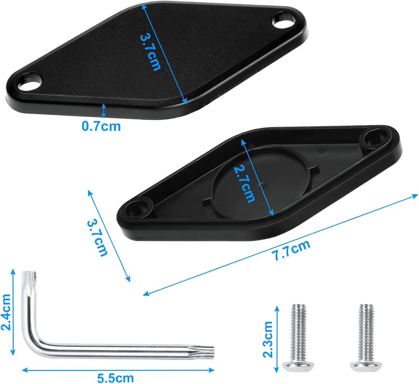 Stealth AirTag Bike Frame Mount | Anti-Theft GPS Tracker Holder with Security Screws