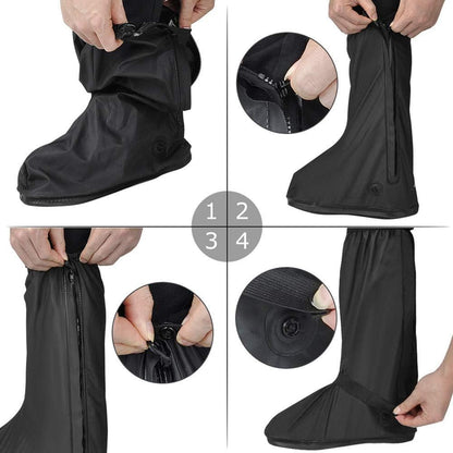 Waterproof Rain Boot Covers | Reflective Motorcycle Shoe Protectors