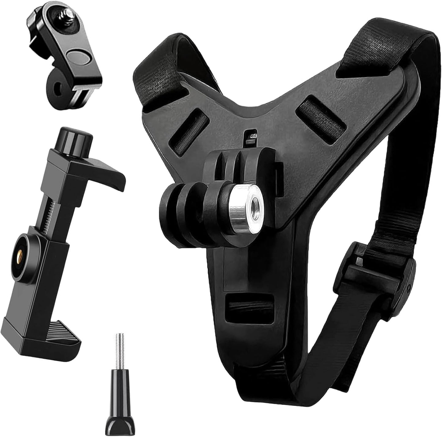 Helmet Chin Mount Bracket – Universal Strap for GoPro, DJI & Insta360