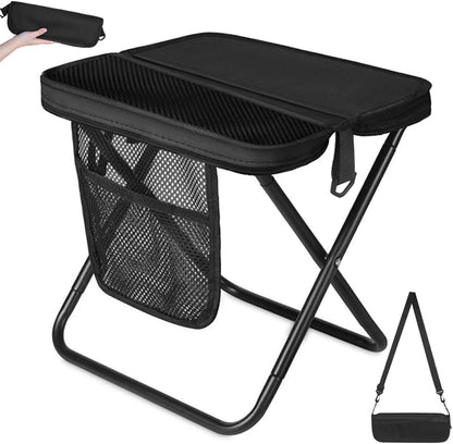 2-in-1 Portable Folding Stool & Crossbody Sling Bag – Ultralight 0.75kg Outdoor Chair (120kg Heavy Duty Capacity)