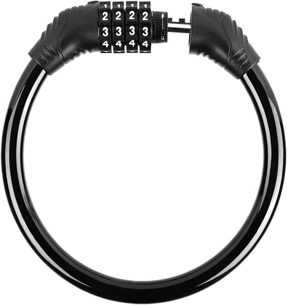4-Digit Combination Bike Lock – High Security Manganese Steel Cable