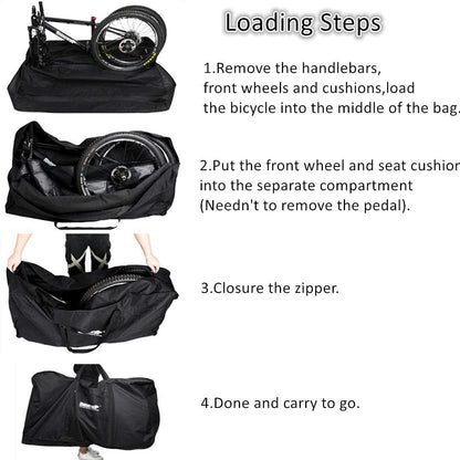 T2P Rhinowalk Heavy-Duty Bicycle Carry Bag | For MTB & 700C Road Bikes
